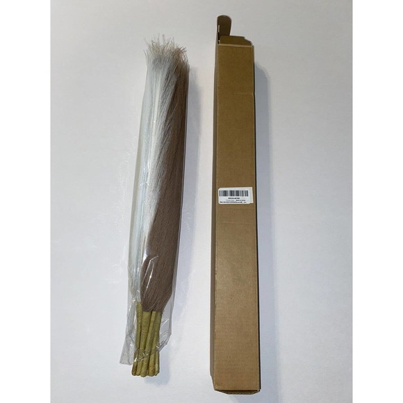 Perfect Pampas Grass 8 Faux Stems 17 " White/ Beige/Taupe Mixed Home Decor NIB - Picture 6 of 7
